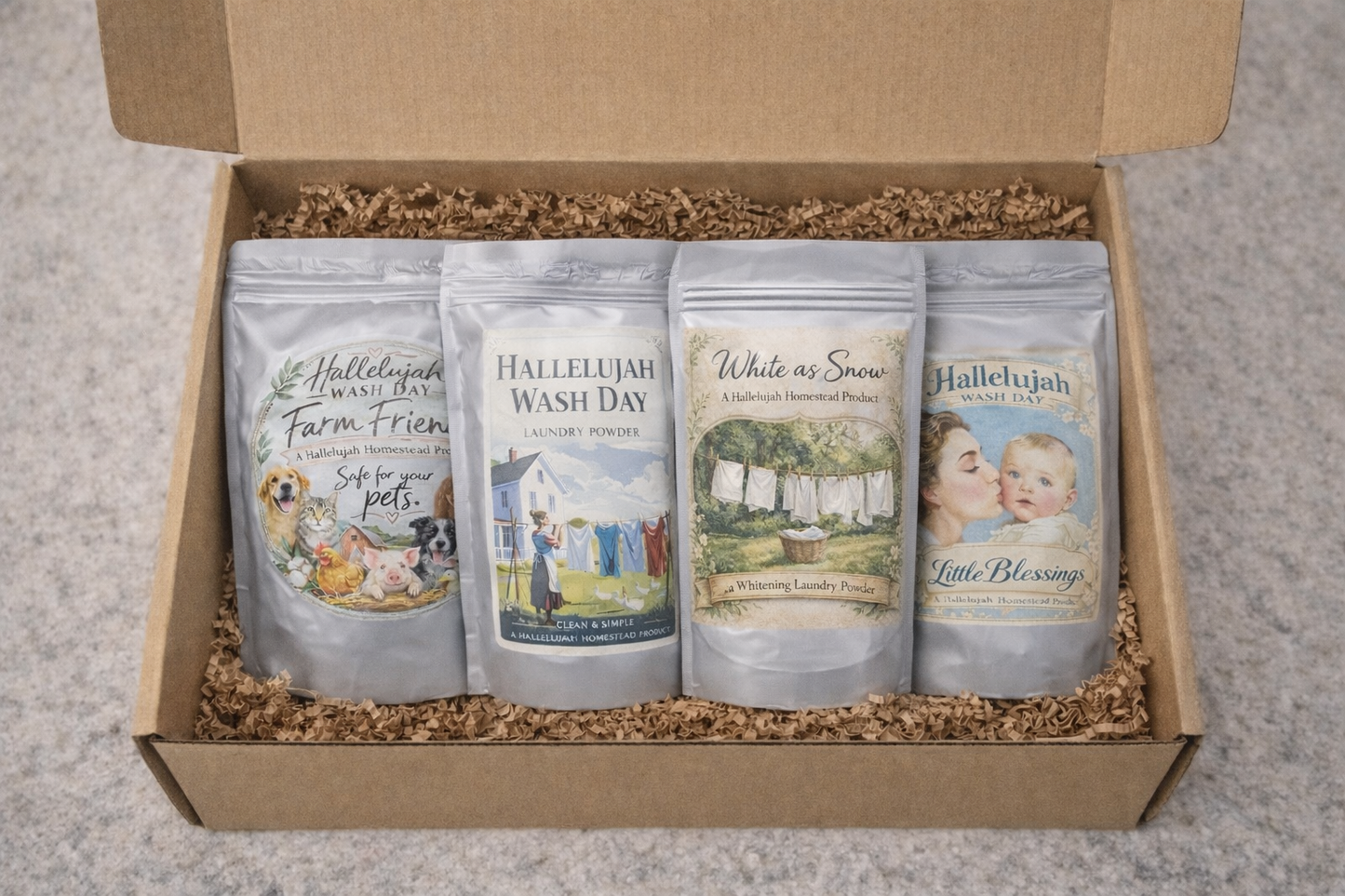 Hallelujah Set of 4