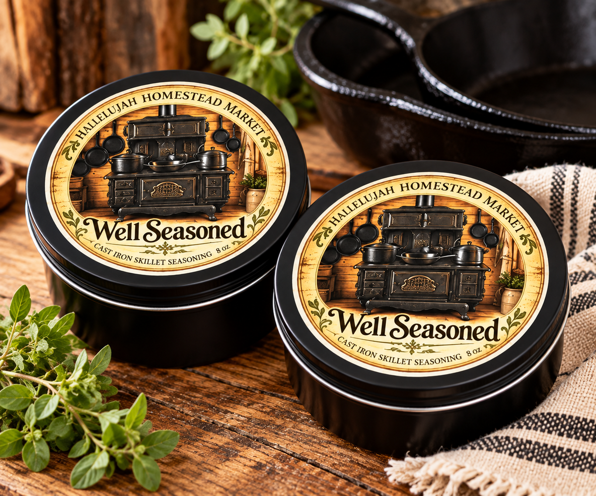 (2-8oz) Well Seasoned Cast Iron Seasoning